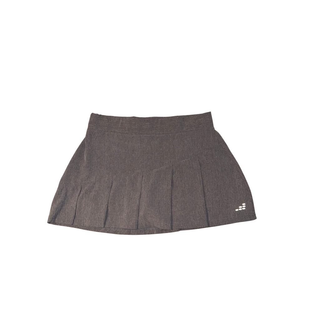 BCG Womenโs Medium Gray Pleated Tennis Golf Skort Built-In Shorts Tru-Wick